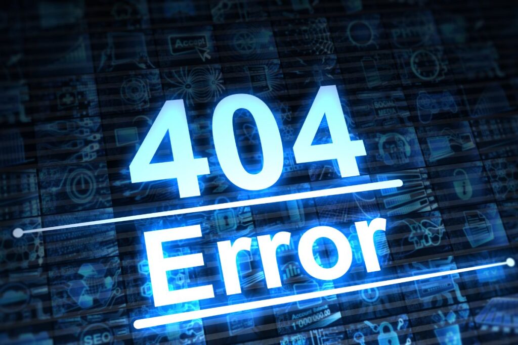 Błąd 404 not found